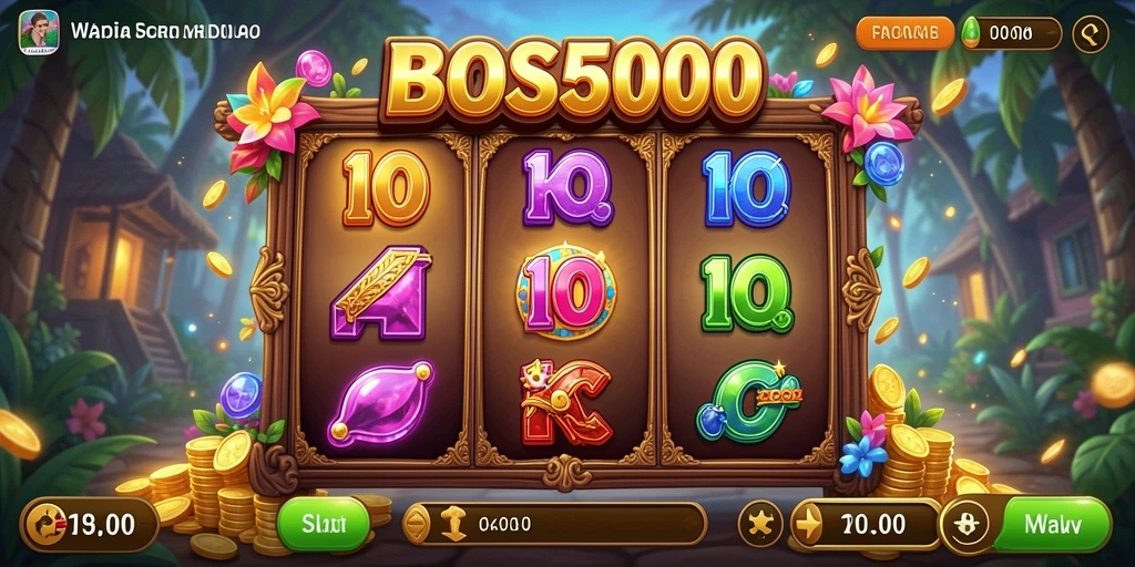 Tampilan gameplay Slot yang menarik di BOS5000.