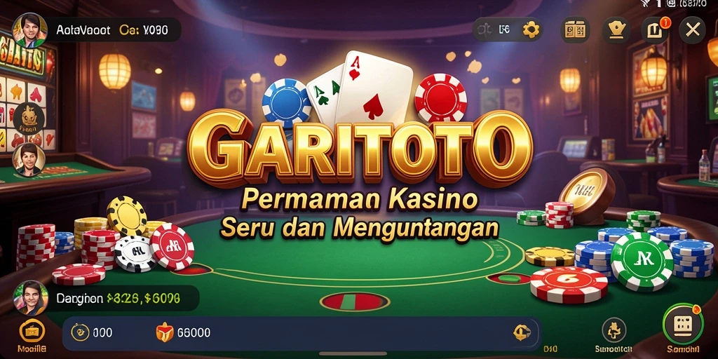 Screenshot GARITOTO dengan gameplay Kasino yang seru dan menarik.