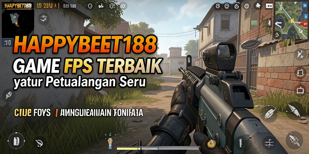 Screenshot gameplay <strong>HAPPYBET188</strong> dengan aksi pertempuran FPS yang intens.