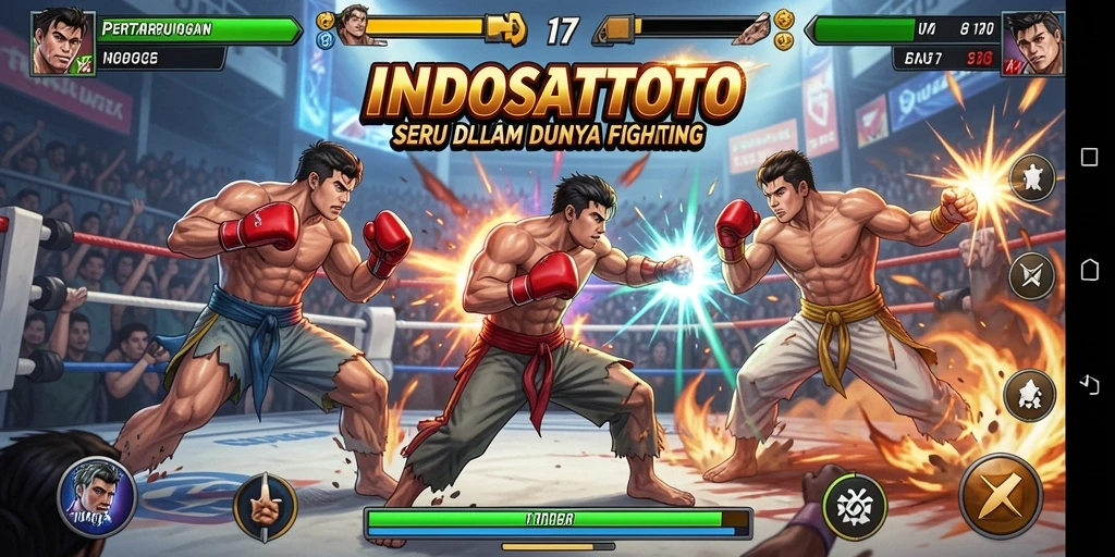 Tampilan menarik dari gameplay Fighting di INDOSATTOTO.