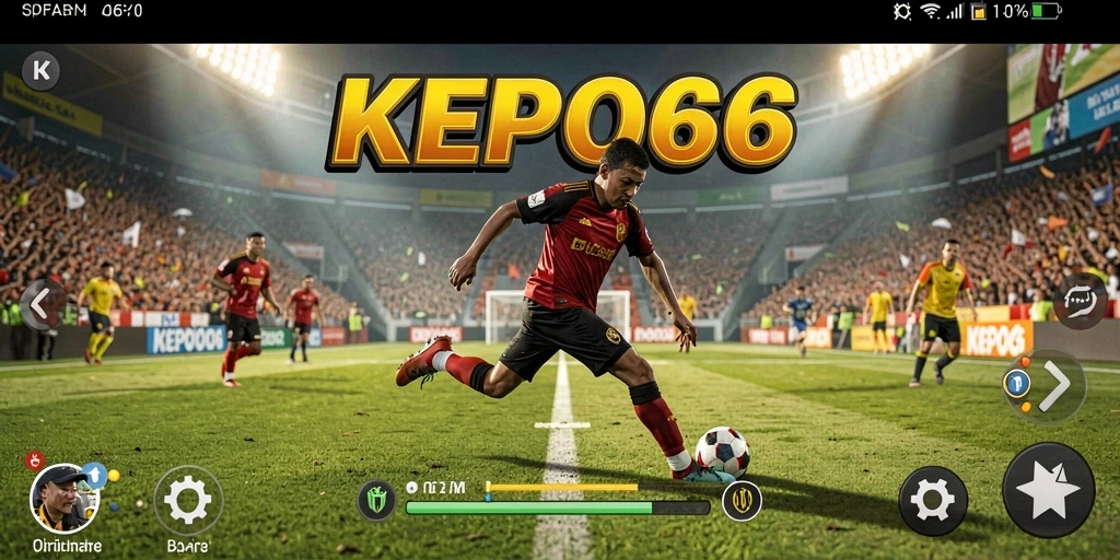 Screenshot gameplay KEPO66 dengan suasana pertandingan olahraga yang intens.
