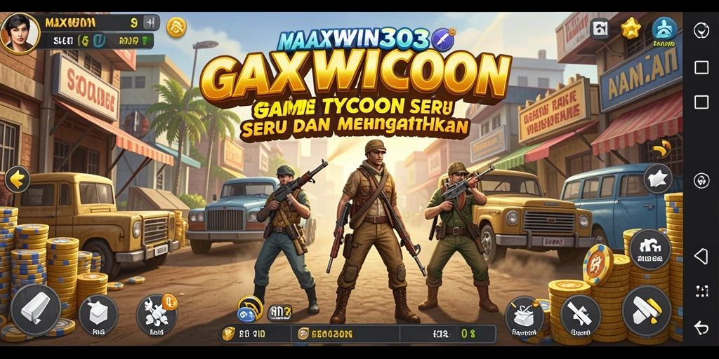 Screenshot MAXWIN303 yang menunjukkan momen seru dalam mengelola bisnis Tycoon.