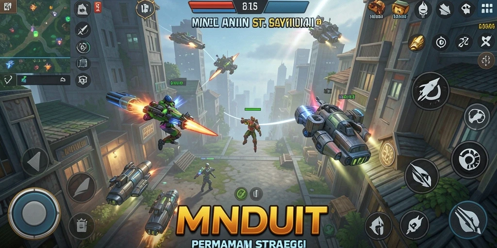Tampilan gameplay MNDUIT yang menarik dan strategis.