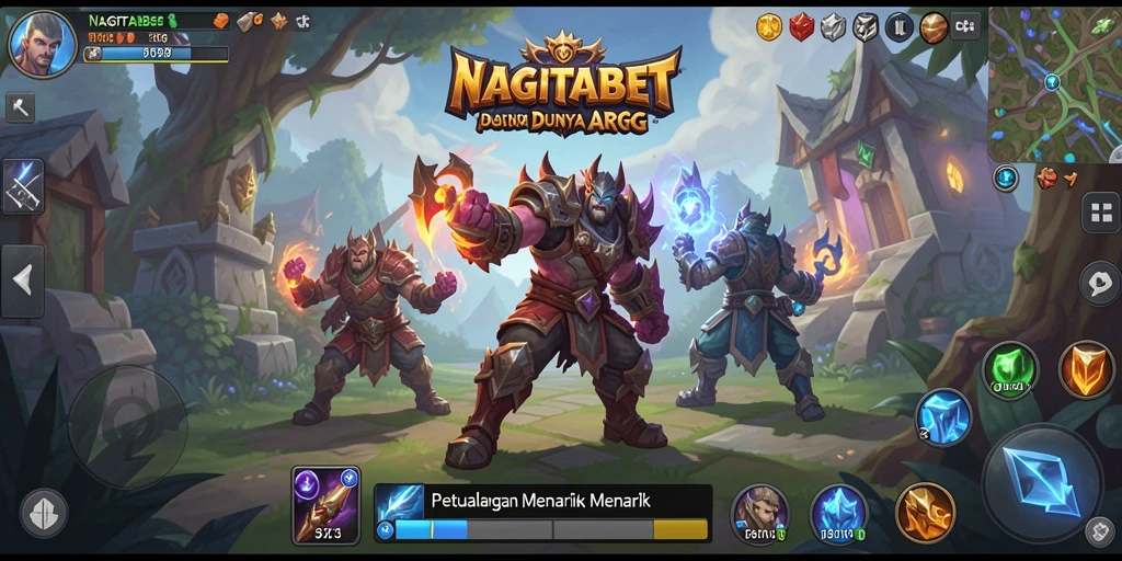 Tangkapan layar utama NAGITABET menampilkan aksi seru dalam pertempuran ARPG.