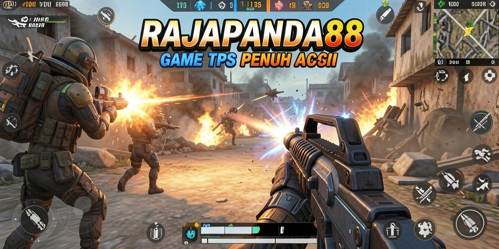 Screenshot menampilkan aksi pertempuran seru di RAJAPANDA88.