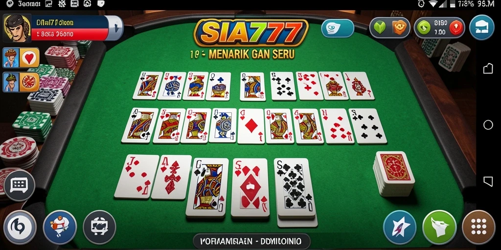 Tampilan gameplay SIA777 yang menarik dan seru dalam permainan Domino.